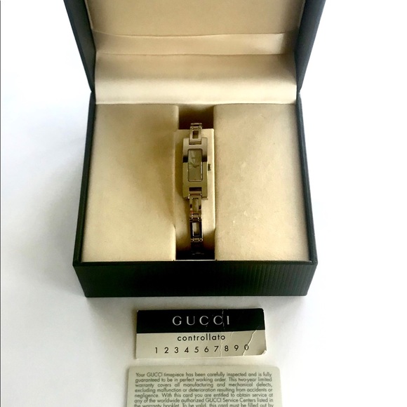 Gucci Watch Bracelet Original Vintage With Authenticity Card Women Size OS - Picture 7 of 13
